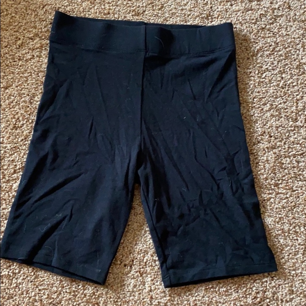 Black biker shorts